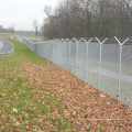 Clôture à mailles losangées haute sécurité en forme de losange